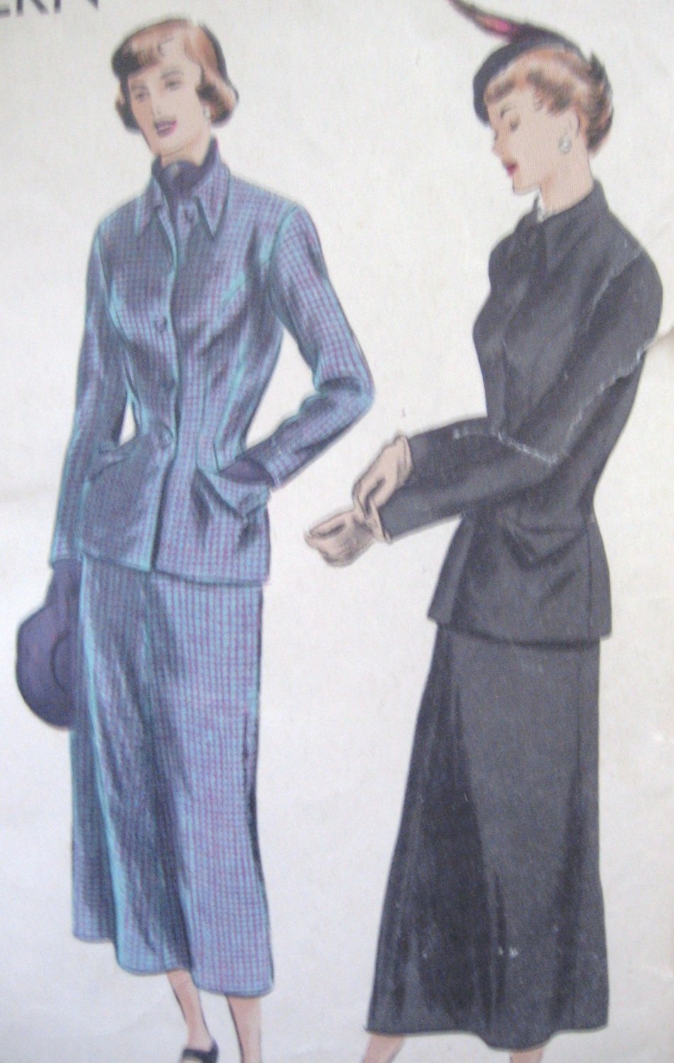 Vogue 40's  Suit Sewing Pattern no. 6568 Size 16 complete