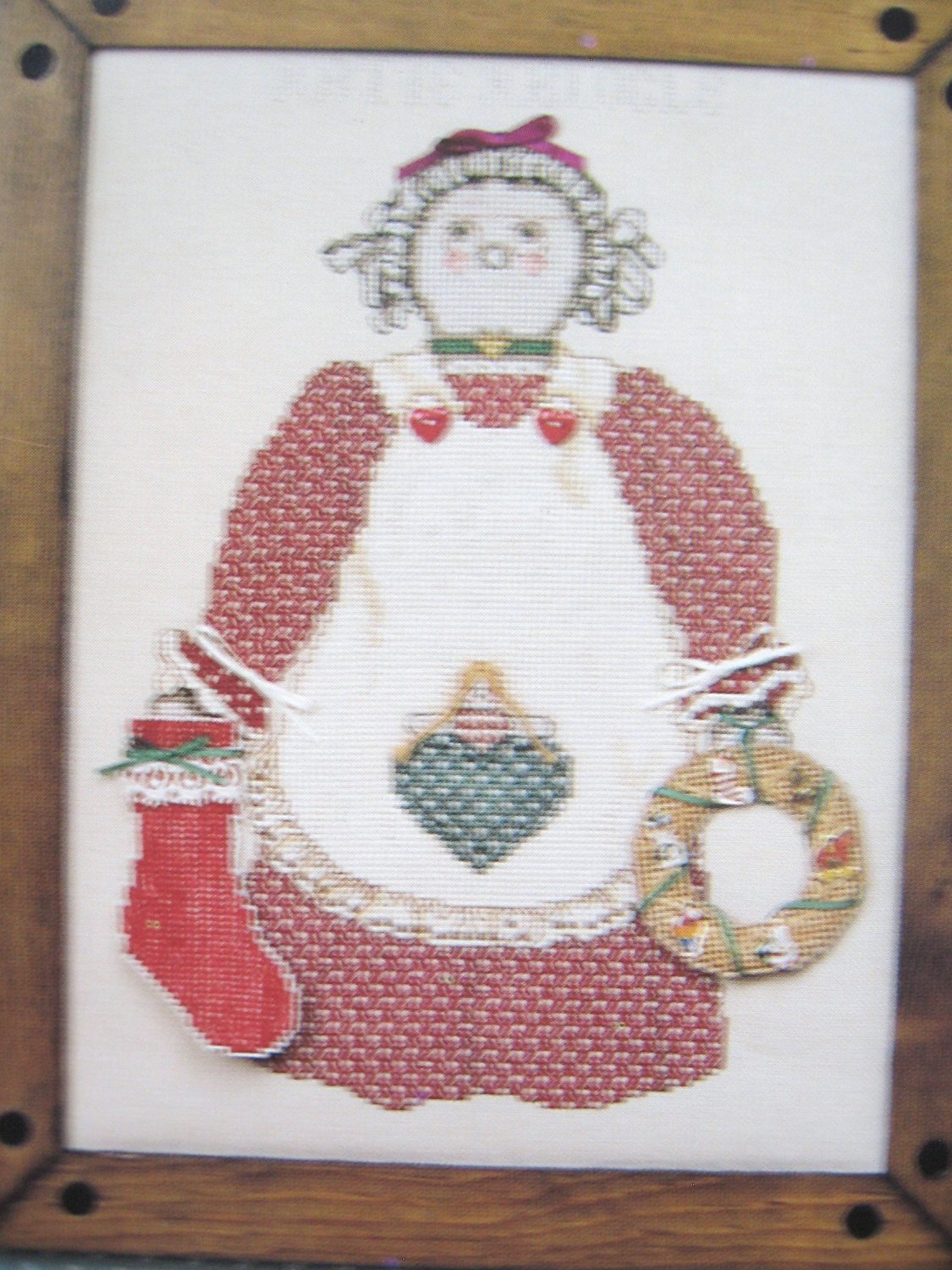 Katie Kringle Cross Stitch Pattern and Stuffed Doll Pattern to Sew by