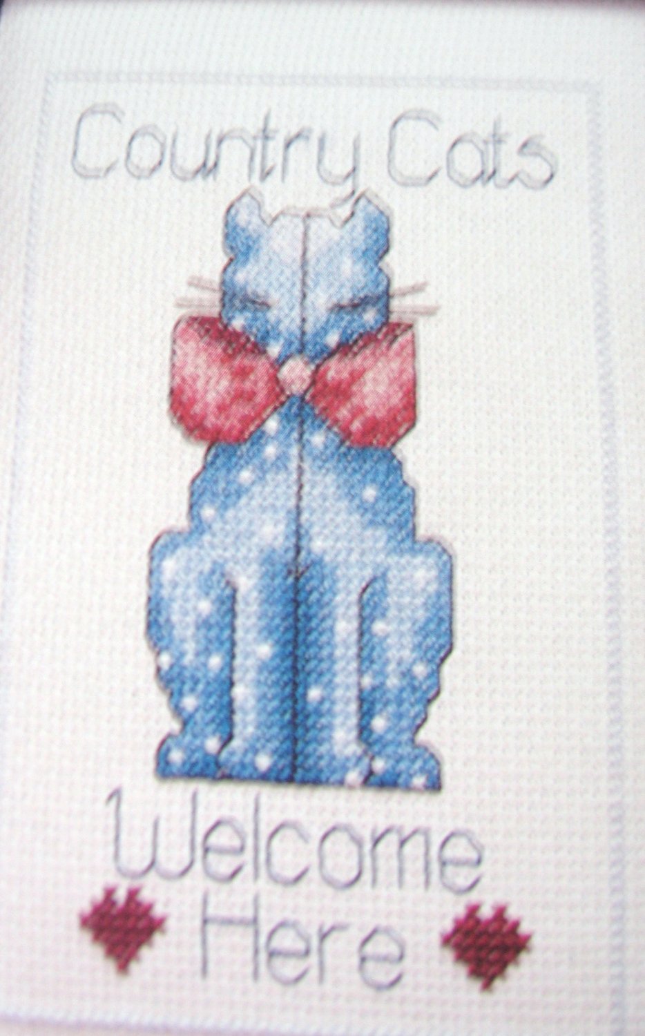 Alma Lynne Country Cats Gift of Love Cross Stitch Pattern
