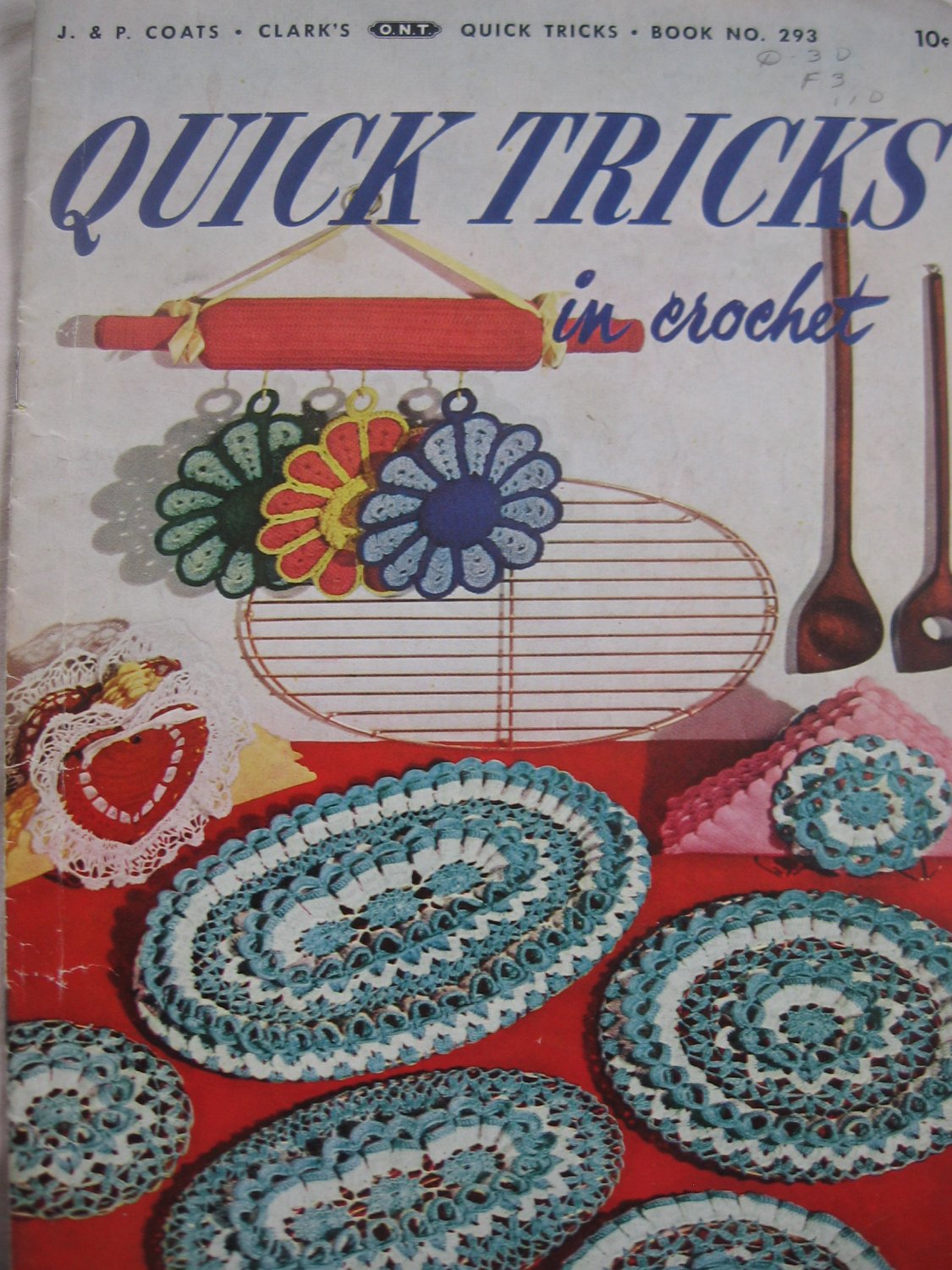 2 Vintage Quick Trick Crochet Booklets Coats Clark