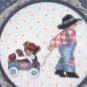 Buttons & Bows Book 2 Cross Stitch Pattern For 5" Hoops Teddy Bears, Boy, Girl