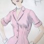 Vintage 50's Short Fitted Jacket Sewing Pattern Vogue 7417 sz 12