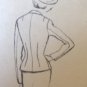 Vintage 50's Short Fitted Jacket Sewing Pattern Vogue 7417 sz 12