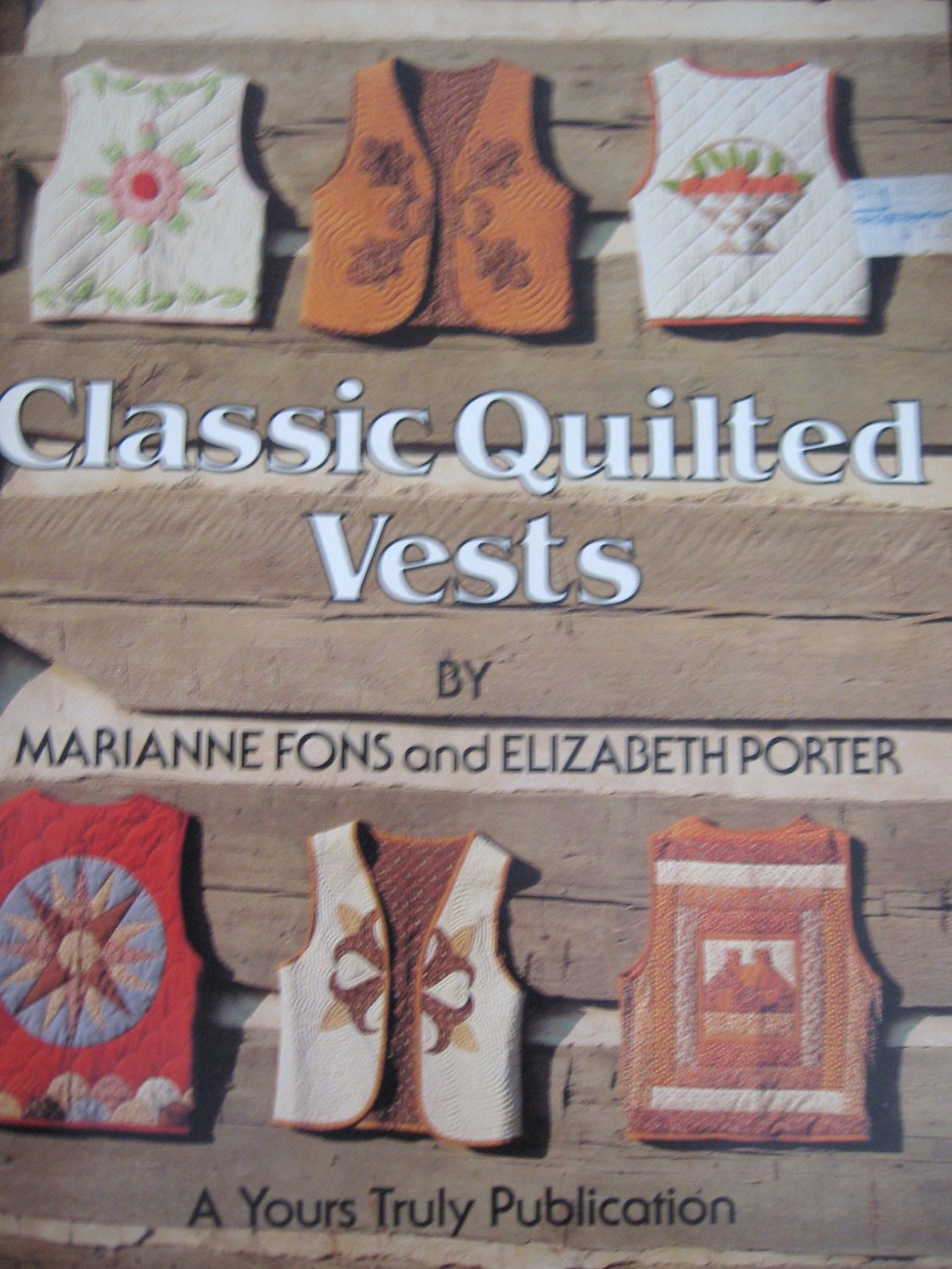 Classic Quilted Vests - Patchwork Applique Strip Vests