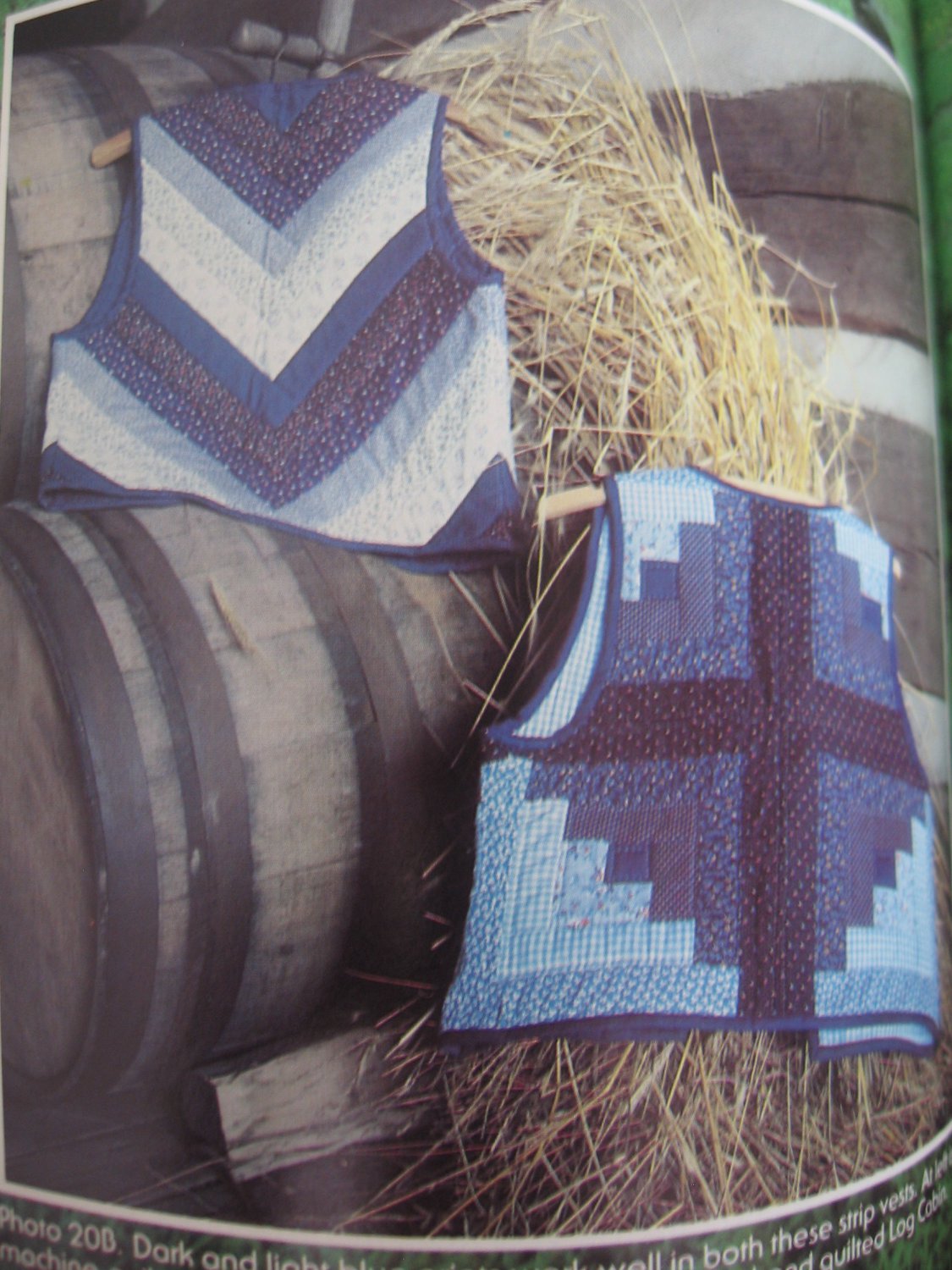 Classic Quilted Vests Patchwork Applique Strip Vests