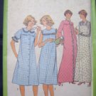 Vintage Misses" Nightgown and Robe Sewing Pattern Simplicity 8198 Size 12