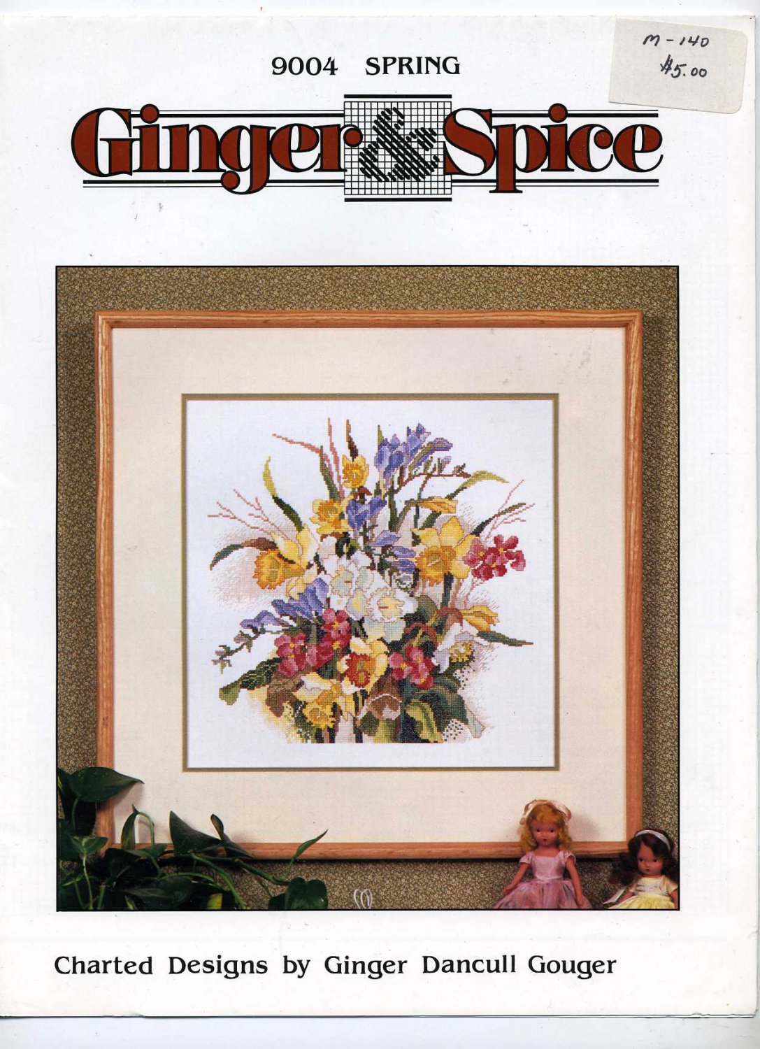 Spring Cross Stitch Pattern by Ginger and Spice Flower Bouquet