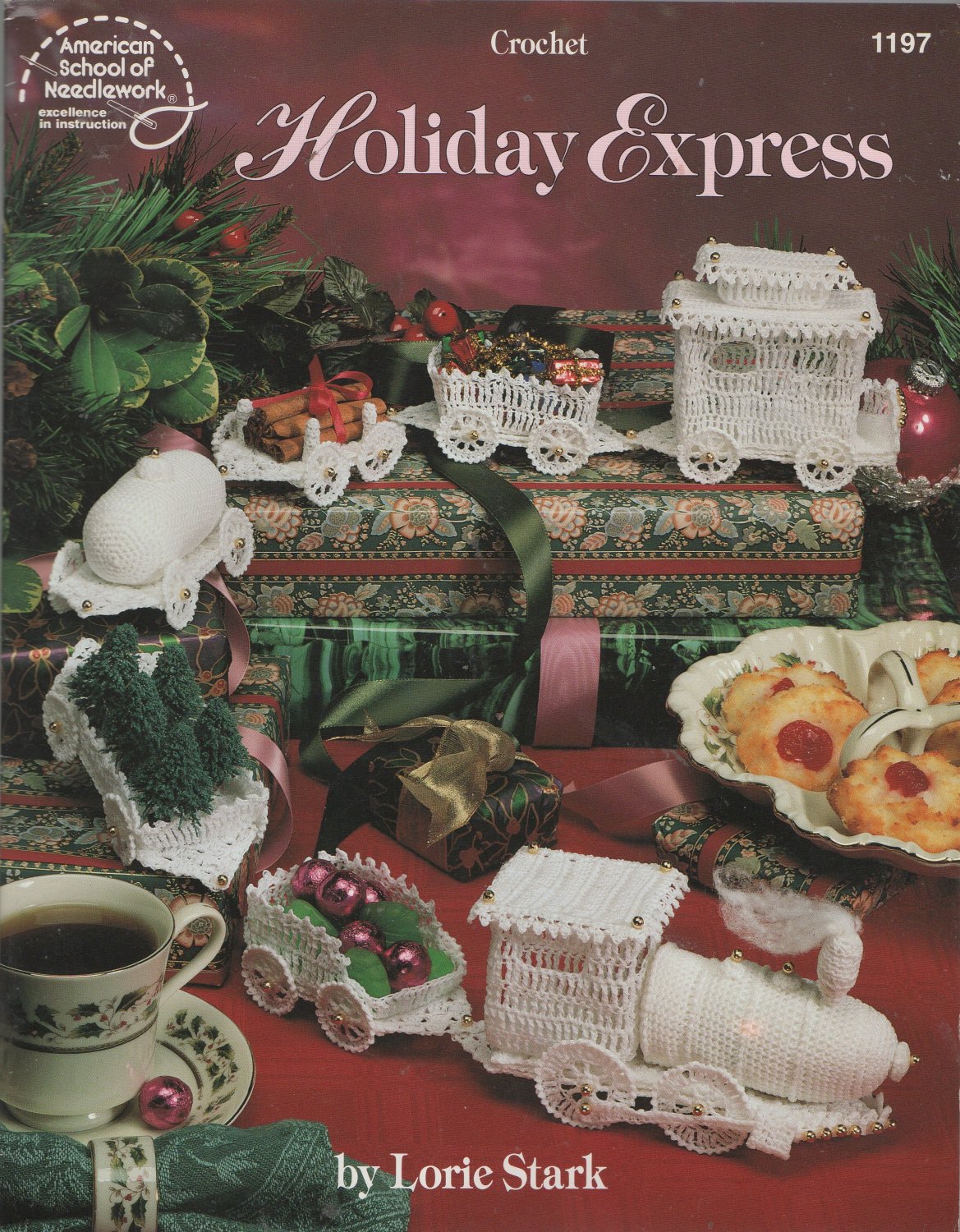 Cotton Thread Holiday Express Crochet Patterns Christmas Train using