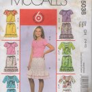 Girls Shurgs, Tank Top and Skirt Sewing Pattern   Sizes 7  8 10   McCalls 5038  Uncut