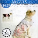 Dog  Coat  Sewing Pattern  It's Sew Simple McCalls L9495 xs - xl