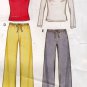 Pull On Pants and Top Sewing Pattern Simplicity New Look 6375 size 8 - 18 Uncut