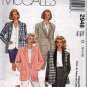 Misses 4 Hour Jacket Sewing Pattern McCalls 2948 Size 12, 14, 16 Uncut