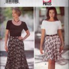 Misses Skirt Sewing Pattern Very Easy Butterick 3402 3 Piece Pattern Size 6 8 10 12, Uncut