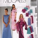 Girls Tops, Skirts, & Stole Sewing Pattern Sizes 12 14 16 McCalls 3465 Uncut
