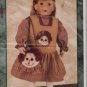 Child's Dress, Purse & Doll Dress Sewing Pattern Sizes 2 - 8 Fits Doll 17" - 19" Uncut