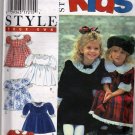 Toddler Dress Sewing Pattern Style Kids 2683 Size 1/2, 1, 2, 3, 4 Uncut