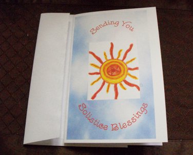 Summer Solstice Greeting Card.