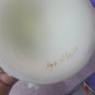 Fenton Yellow Custard Handpainted Ruffled Bowl