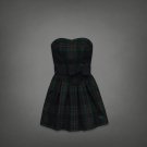 Abercrombie & Fitch Women's Plaid Green Dress Size 2 NEW