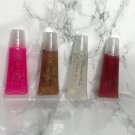 x4 Juicy Organic Lip Glosses  Organic Flavours -Passion Fruit, Bubble Gum, Coconut, Cherry - Gift