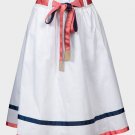 Ladies White Flared Summer A-Line Skirt Cotton Fully Lined  - Brand new with tags