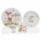 Woodland Personalised  Toddler 4 Piece Breakfast Set -  Birthday Christening Gift