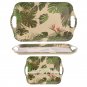 Eco Friendly Cheese Plant Plates & Cup Set Bamboo Fibre Durable Dinner 9 Piece Gift Set
