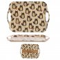 9 Piece Eco Friendly Feline Cat Plates & Cup Set Bamboo Fibre Durable Dinner Eco Friendly