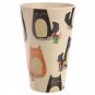 9 Piece Eco Friendly Feline Cat Plates & Cup Set Bamboo Fibre Durable Dinner Eco Friendly