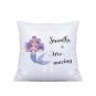 Personalised Sequins Cushion Cover White & Silver Mermaid Design