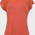 Ladies Plus Size Chiffon Yoke Top Woman's Blouse