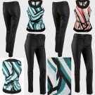 Ladies Casual Black Wax Skinny Jeans Outfit & Casual Self Tie-Top UK Size 14
