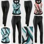 Ladies Casual Black Wax Skinny Jeans Outfit & Casual Self Tie-Top UK Size 14