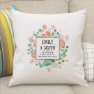 Personalise White Cushion with Insert - Mother Sister Daughter Friend Gift