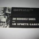 1964 Stocks & Bonds 3M Bookshelf Board Game Piece: 3M game Product Guide Book