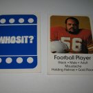 1976 Whosit? Board Game Piece: Football Player blue Character Card