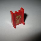 1970 Stratego Board Game Piece: red Colonel (#3) Pawn