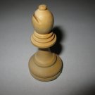 1967 Bar-Zim Classic Chess Board Game Piece: single Tan Bishop,Wooden Stauton design