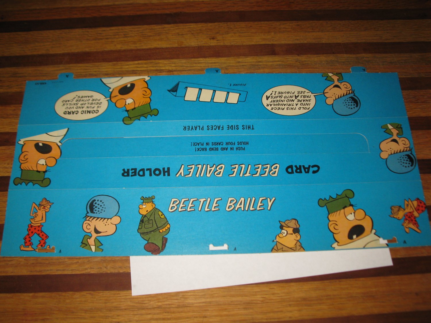 1972 Comic Card Board Game Piece: Beetle Bailey Player Station
