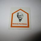 1979 The American Dream Board Game Piece: single Kentucky Fried Chicken Square Tab