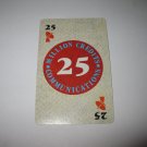 1986 Power Barons Board Game Piece: $25 Million Credits Communications card