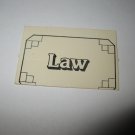 1979 Careers Board Game Piece: Law tab