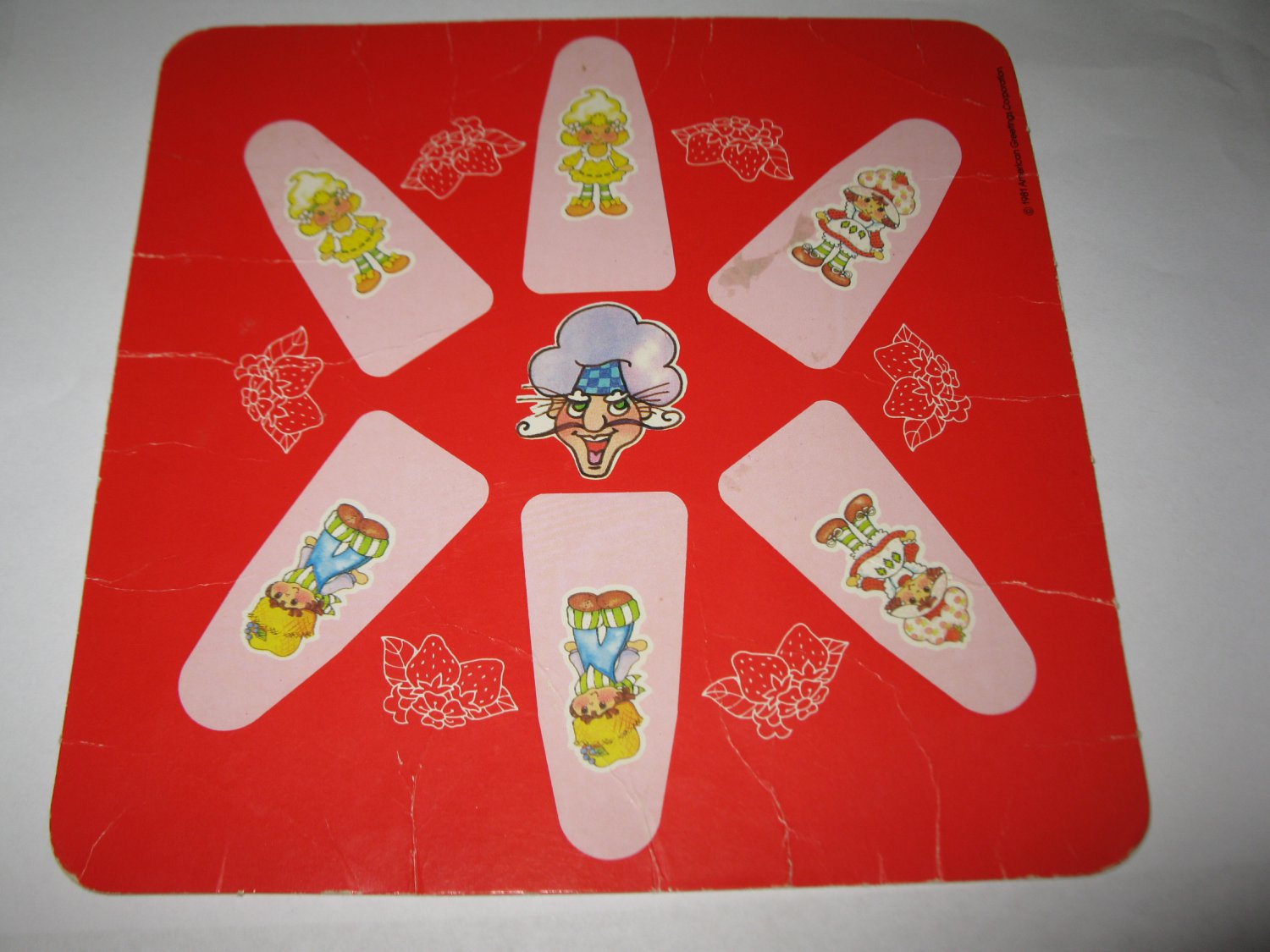 1981 Strawberry Shortcake 'Berry Go Round' Board Game Piece: Game Player Square #4