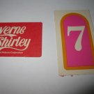 1977 Laverne & Shirley Board Game Piece: single Game Card #7