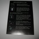 1995 Atmosfear Board Game Piece: Quick Reference Card