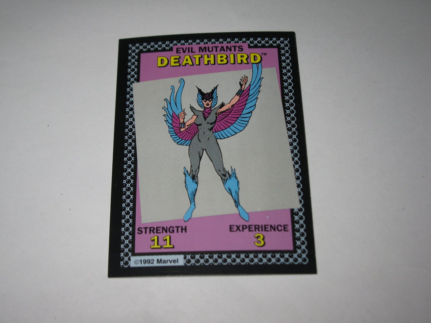 1992 Uncanny XMen Alert! Board Game Piece Deathbird Evil Mutants Card