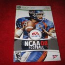 NCAA Football 08 : Xbox 360 Video Game Instruction Booklet