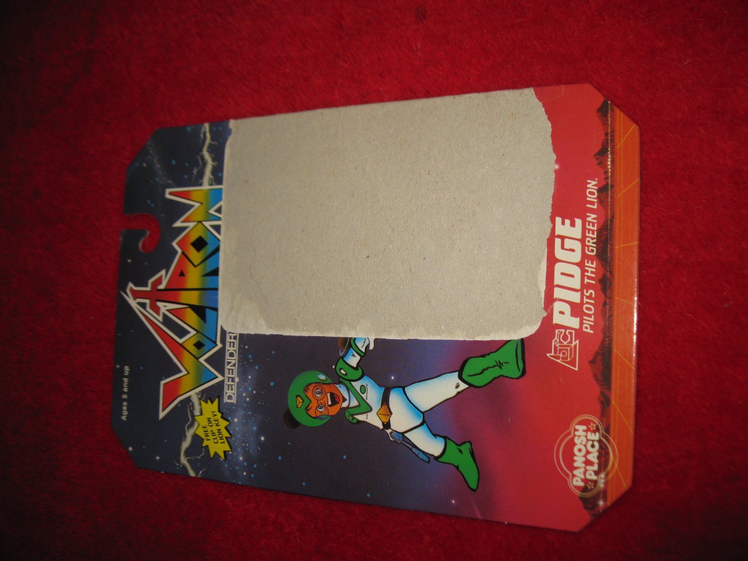 action figure cardback