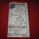 1986 MASK Action Figure: Volcano Instruction Booklet-  foldout insert