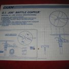 1991 G.I. Joe ARAH Action Figure- Battle Copter: Instruction Booklet-  foldout insert